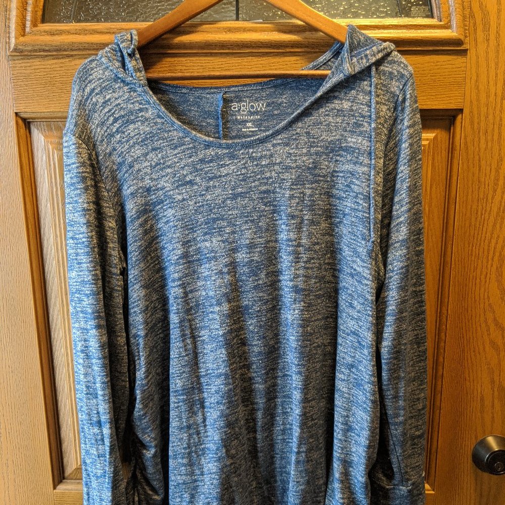 Maternity Hooded sweater - Blue